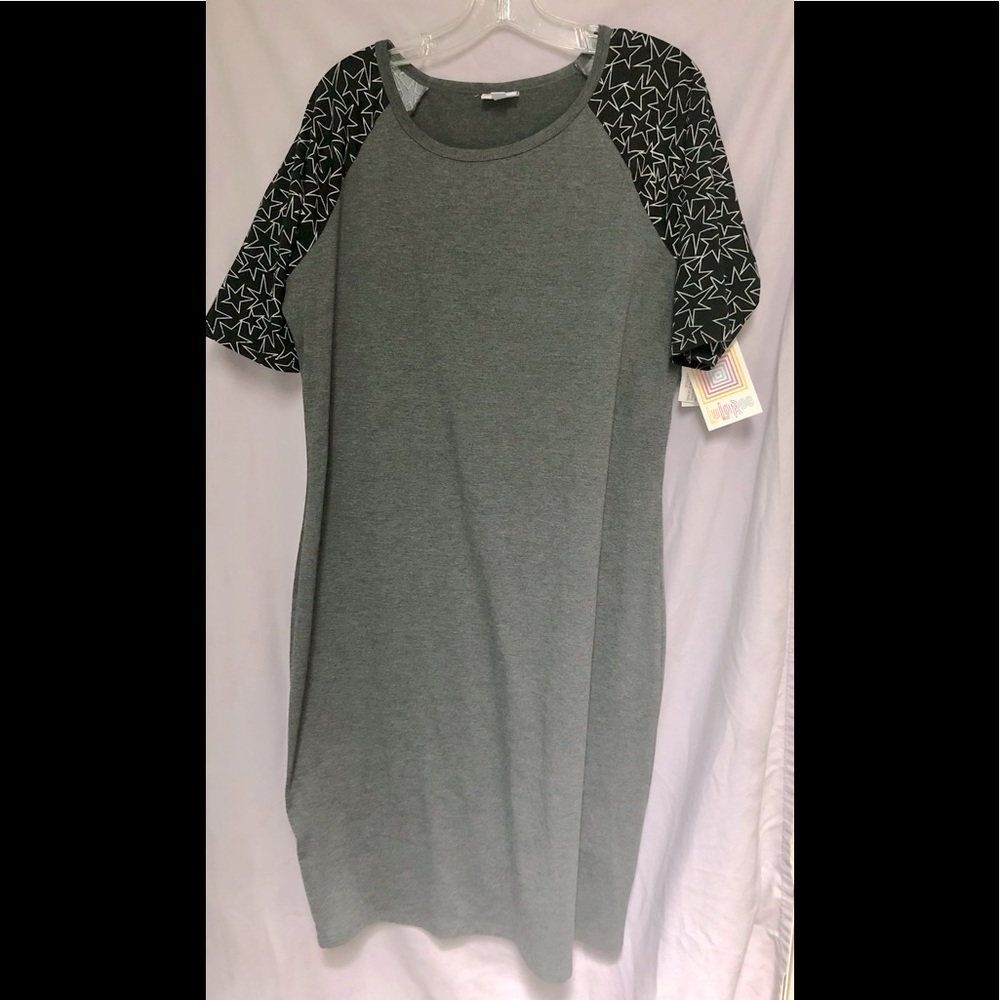 LuLaRoe Julia NWT grey and black size 2xl